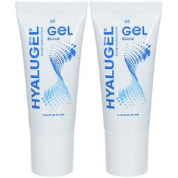 HYALUGEL - Gel buccal - Aphtes - Petites plaies - Etats inflammatoires (saignement)- Acide Hyaluronique - Goût menthe-citron - Tube - 20 Ml