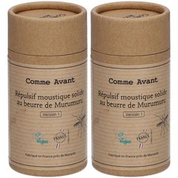 Comme Avant Répulsif anti-moustique solide au beurre de murumuru
