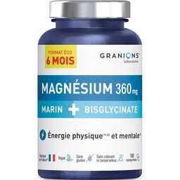 GRANIONS Magnésium 360 mg marin + bisglycinate énergie & équilibre