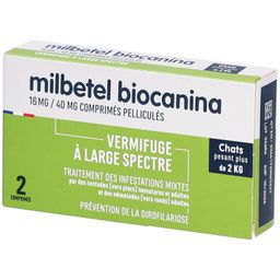 MILBETEL BIOCANINA Vermifuge à Large Spectre