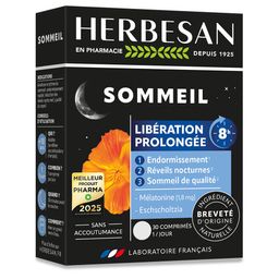 Herbesan Noctaphyt LP 8h sommeil prolongé mélatonine