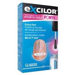 EXCILOR - Solution Forte - Traitement mycose de l'ongle - Traitement tardif ou mycose de l'ongle avancée - 30 ml