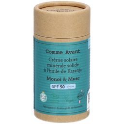 Comme Avant Crème solaire minérale solide SPF50 Monoï & Musc