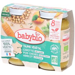 BABYBIO Tajine Végétal Carotte Pois Chiches Abricot