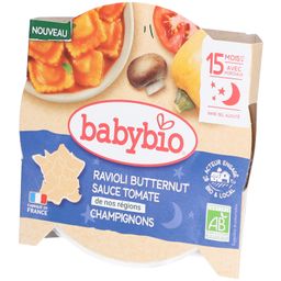 BABYBIO Ravioli Butternut Sauce Tomate Champignons