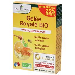 Les 3 Chênes Gelée Royale – Ampoules vitalité et défenses naturelles