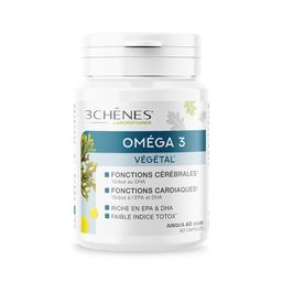 Les 3 Chênes Omega 3 Plant – Oméga 3 végétal à base d’algues