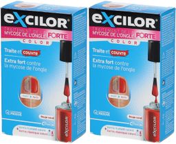 eXcilor® FORTE Color Traitement de la Mycose de l'Ongle Rouge corail