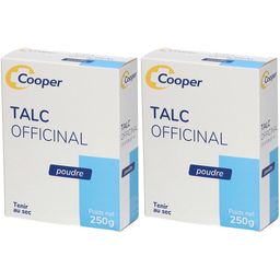 COOPER - Talc officinal - Poudre - Tenir au sec - 250g
