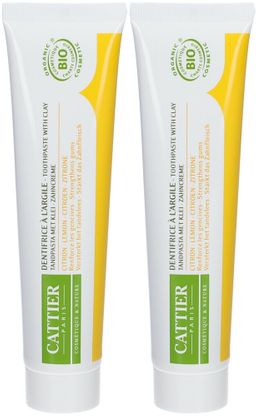 Cattier Dentargile dentifrice citron bio