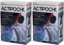 ACTIPOCHE Coussin Thermique Cervicales & Trapèzes Microbille 24 cm x 40 cm