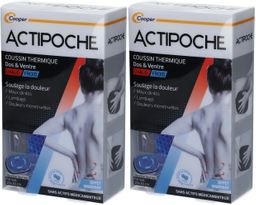 ACTIPOCHE Coussin Thermique Dos et Ventre Microbilles 20 cm x 30 cm