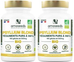 amoseeds PSYLLIUM BLOND BIO, TÉGUMENTS PURS À 99%