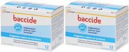 baccide Lingettes Mains et Surfaces Boite de 12