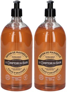 LE COMPTOIR DU BAIN Savon de marseille corps & mains - Fleur d'oranger