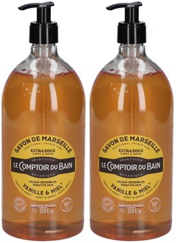 LE COMPTOIR DU BAIN Savon de marseille corps & mains - Vanille & Miel