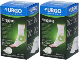 URGO Strapping Bande élastique adhésive de contention 2,5 m x 8 cm