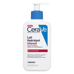 CeraVe Lait Hydratant Intensif Visage et corps peaux sèches à très sèches sujettes aux démangeaisons 236ml