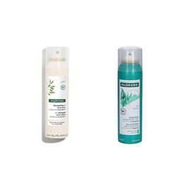 Klorane® Shampooing sec à l'ortie bio pour cheveux gras + Klorane® Shampooing à l'avoine et aux céramides