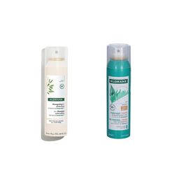 Klorane® Shampooing à l'Avoine et aux Céramides + Klorane® Shampooing sec à l'Ortie & à la Vitamine E pour cheveux foncés
