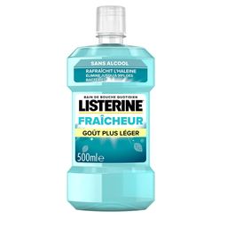 Listerine Fraîcheur – Bain de Bouche Sans Alcool Goût Plus Léger