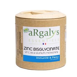 Argalys Zinc Bisglycinate Vit C, B6 & Sélénium, Méthionine