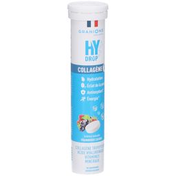 Granions Pastille hydratation Électrolytes au Collagène - HYDROP framboise-cassis