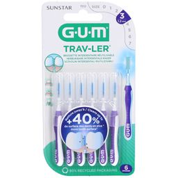 GUM® Trav-Ler® Brossettes interdentaires 1,2 mm violet