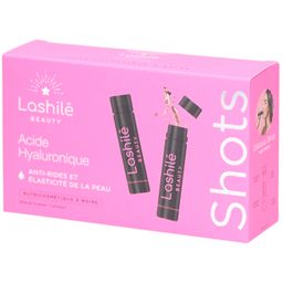 Lashilé Beauty - Shots Acide Hyaluronique 150 mg - Anti-rides et élasticité de la peau - Nutricosmétique à boire - Programme 14 Jours - Acide hyaluronique, Zinc
