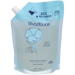 RIVADOUCE Gel Douche 3en1 Coton & Amande 750 ml