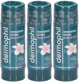DERMOPHIL Stick Lèvres Bio Protection Goût Fleur de Tiaré
