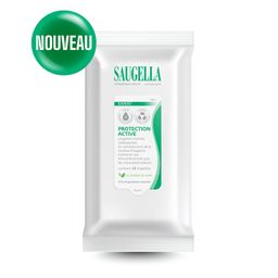 Saugella - Antiseptique Naturel - Lingettes Intimes Nettoyantes - Lingettes Rafraîchissantes – Pack de 15 Lingettes