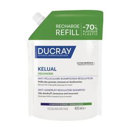 DUCRAY Kelual Squanorm Shampooing Régulateur Anti-pelliculaire Eco-Recharge