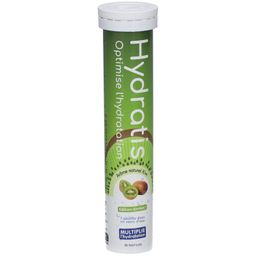 HYDRATIS - Pastilles Hydratation Electrolytes - Kiwi - Améliore l'Hydratation et Favorise l'Énergie - Formule Isotonique - Sport, Récupération, Bien-être - 1 tube (20 Pastilles)
