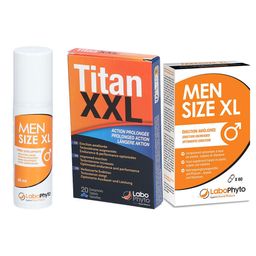Set LABOPHYTO Men Size XL Erection améliorée + LaboPhyto MensizeXL Crème + LABOPHYTO Titan XXL Erection améliorée