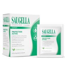 Saugella Antiseptique Lingettes Intimes Nettoyantes & Rafraîchissantes