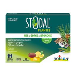 Boiron Stodal Plantes Pastilles nez, gorge & bronches Citron