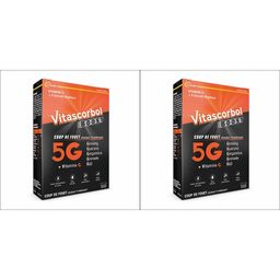 VITASCORBOL - Complément alimentaire avec édulcorants à base de vitamine C et de préparations de plantes - Booster physique  et intellectuel- 20 ampoules goût cassis