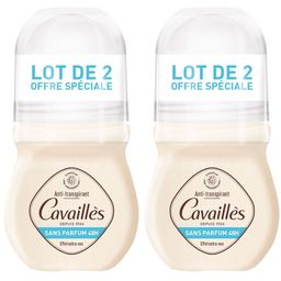 Rogé Cavaillès Anti-transpirant Sans Parfum 48h Roll-on Lot de 2