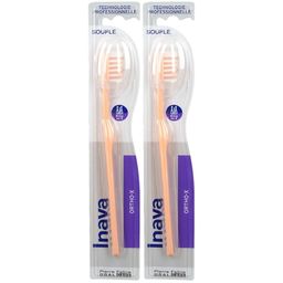 Inava ORTHO-X Brosse à dents orthodontique Souple