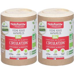 Nat&Form Vigne rouge Hamamélis Bio en gélules