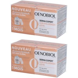 OENOBIOL - Complément alimentaire - DERMA EXPERT ACIDE HYALURONIQUE 420MG - Anti-âge global - Efficacité anti-rides et fermeté prouvée2 - 60 gélules végétales