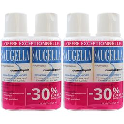 Saugella - Dermoliquide - Soin lavant pour l’hygiène intime quotidienne des femmes adultes - à base d’extrait de Sauge - Assure le bien-être intime quotidien - Flacons Lot 2x250 ml