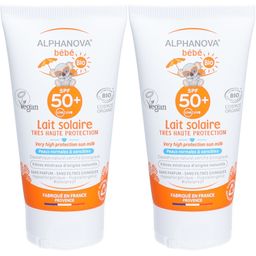 ALPHANOVA® Bébé Lait solaire très haute protection bio SPF50+