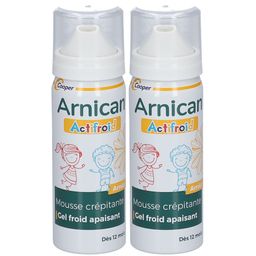 ARNICAN - Actifroid - Mousse crépitante à effet froid à base d'arnica - Effet apaisant - Aérosol 50 ml
