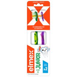 ELMEX Brosse à Dents Junior 6-12 ans Duo Pack