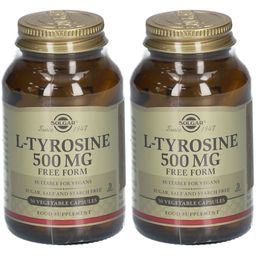 Solgar L-Tyrosine 500mg - Vitalité - Acide aminé - 50 gélules végétales