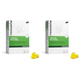 PRANARÔM - Aromaforce - Capsules Nez-Gorge - Compléments Alimentaires Aux Huiles Essentielles - Origan(*) - (*) Maintient La Santé Des Voies Respiratoires - 100% Bio - 30 Capsules