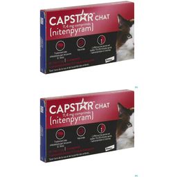 CAPSTAR 11,4 MG CHAT - Comprimé antiparasitaire externe pour chat. - bt 6 x2
