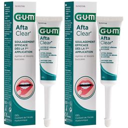 GUM AFTACLEAR GEL - Gel buccal. - tube 10 ml x2